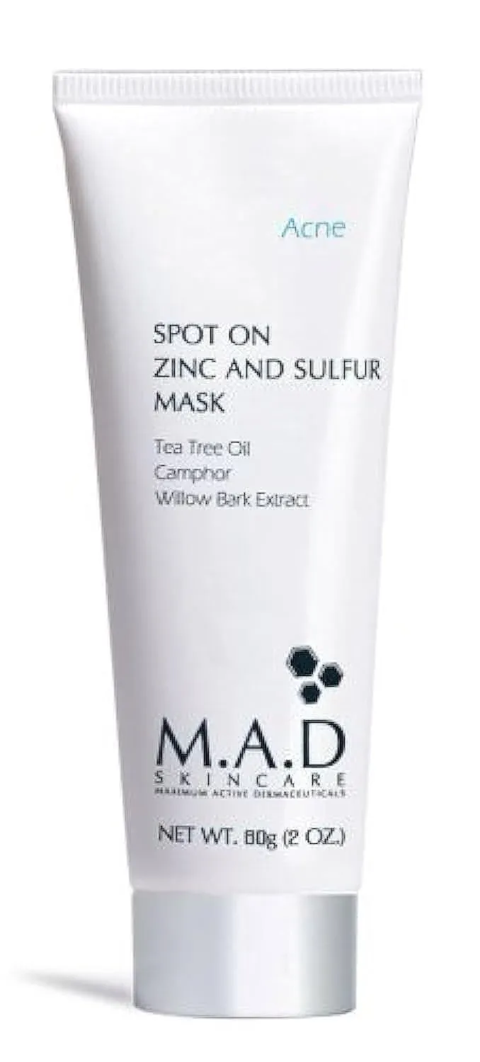 M.A.D SKINCARE ACNE: Spot On Zinc and Sulfur Mask - 60g