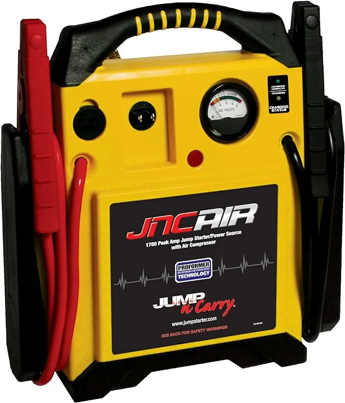 Clore Automotive Jump-N-Carry JNCAIR 1700 Peak Amp Jump Starter with Air Compressor