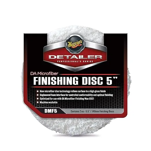 Meguiars DMF5 Da 5" Microfiber Finishing Disc, 2 Pack