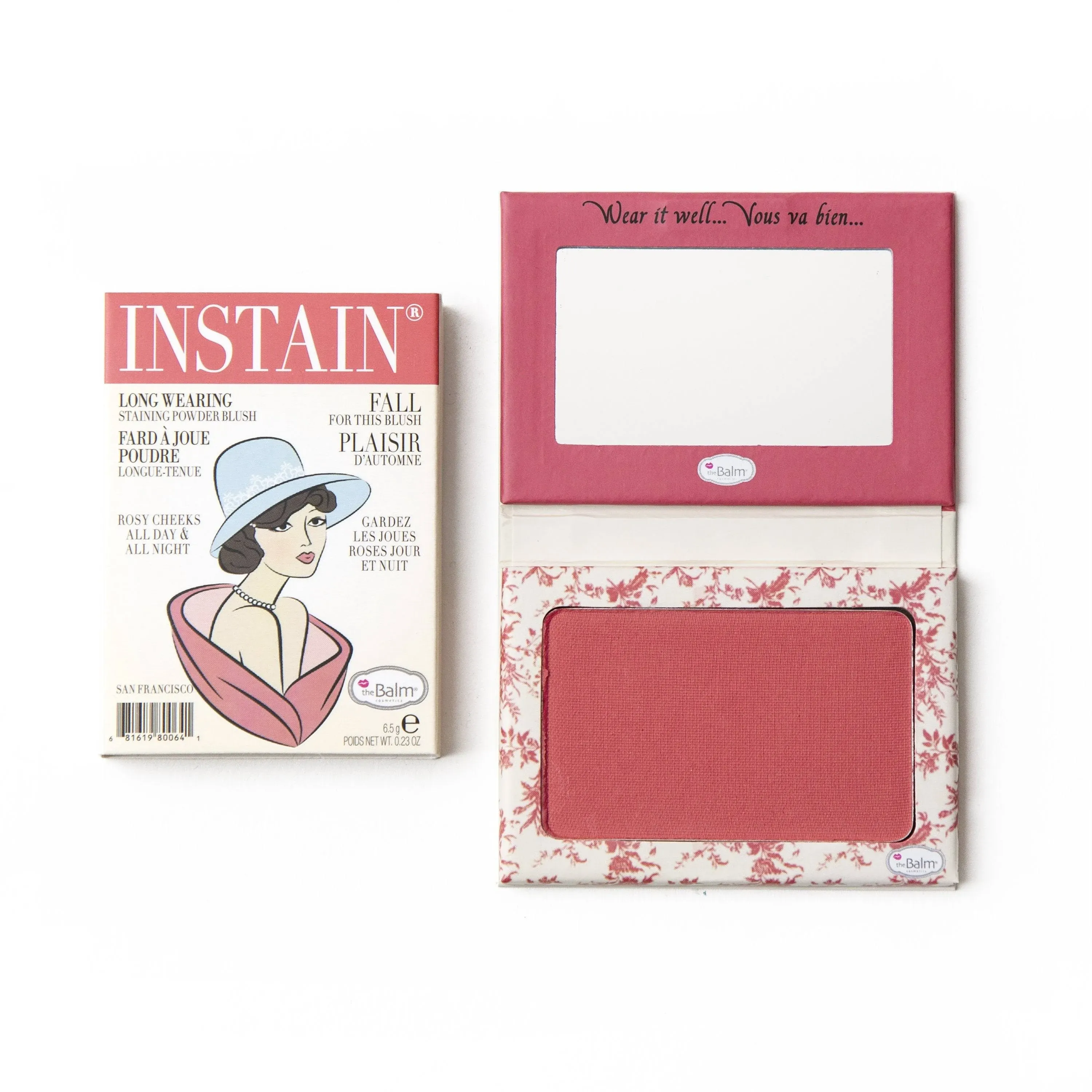 THE BALM COSMETICS INSTAIN TOILE FACE SHADOW/BLUSH POWDER AUTHENTIC 6.5g/ 0.23oz