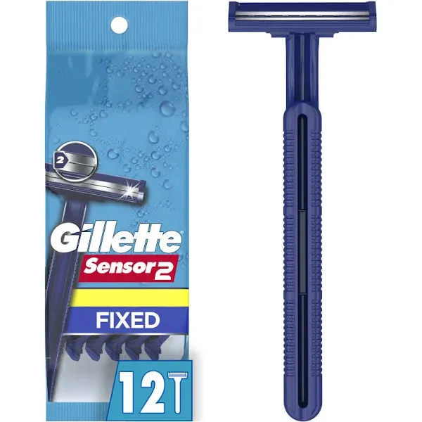 Gillette Sensor2 Disposable Razors 12 ct Pack