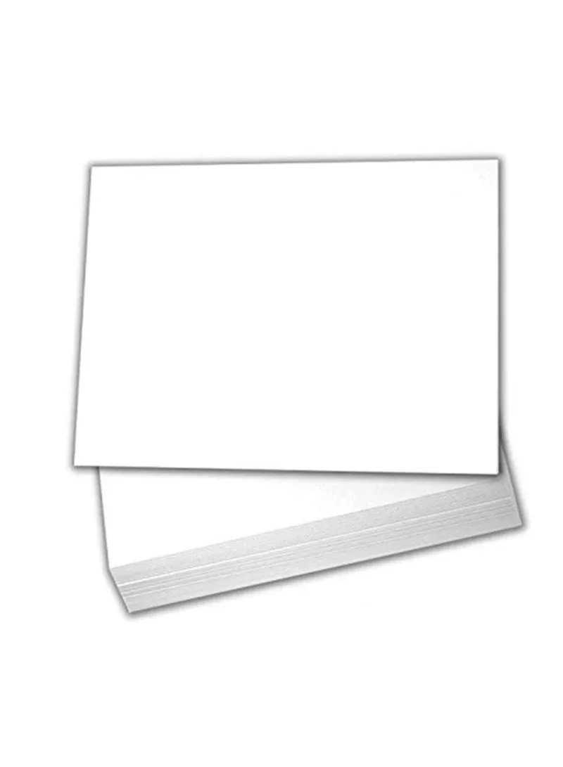 Hamilco White Cardstock Thick Paper - Flat 4.5" X 6.25" A6 Blank Index Flash Note & Post Cards - 100 lb Card Stock for Printer - 100 Pack (Bright)