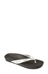 Shop Reef Women's Cushion Court Flip Flop Sandal Women's Shoes In Black Sassy