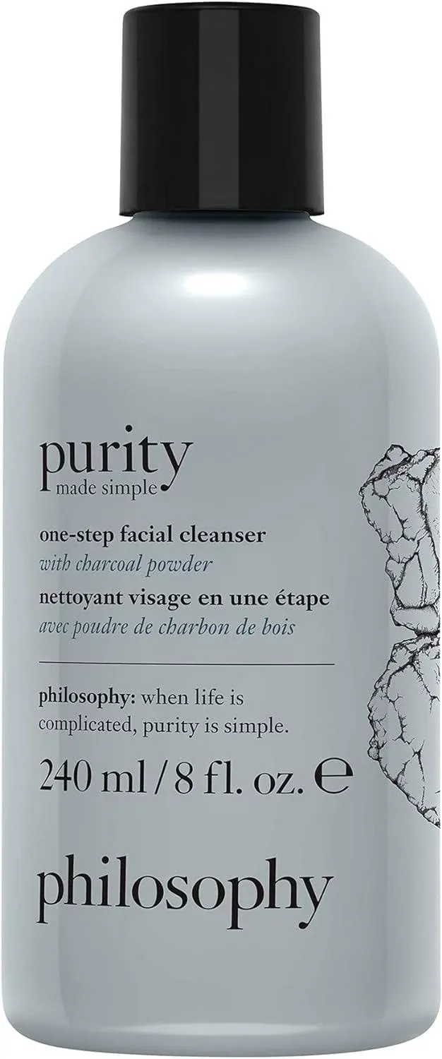 Philosophy Purity Made Simple One-Step Facial Cleanser with Charcoal Powder, 8 oz