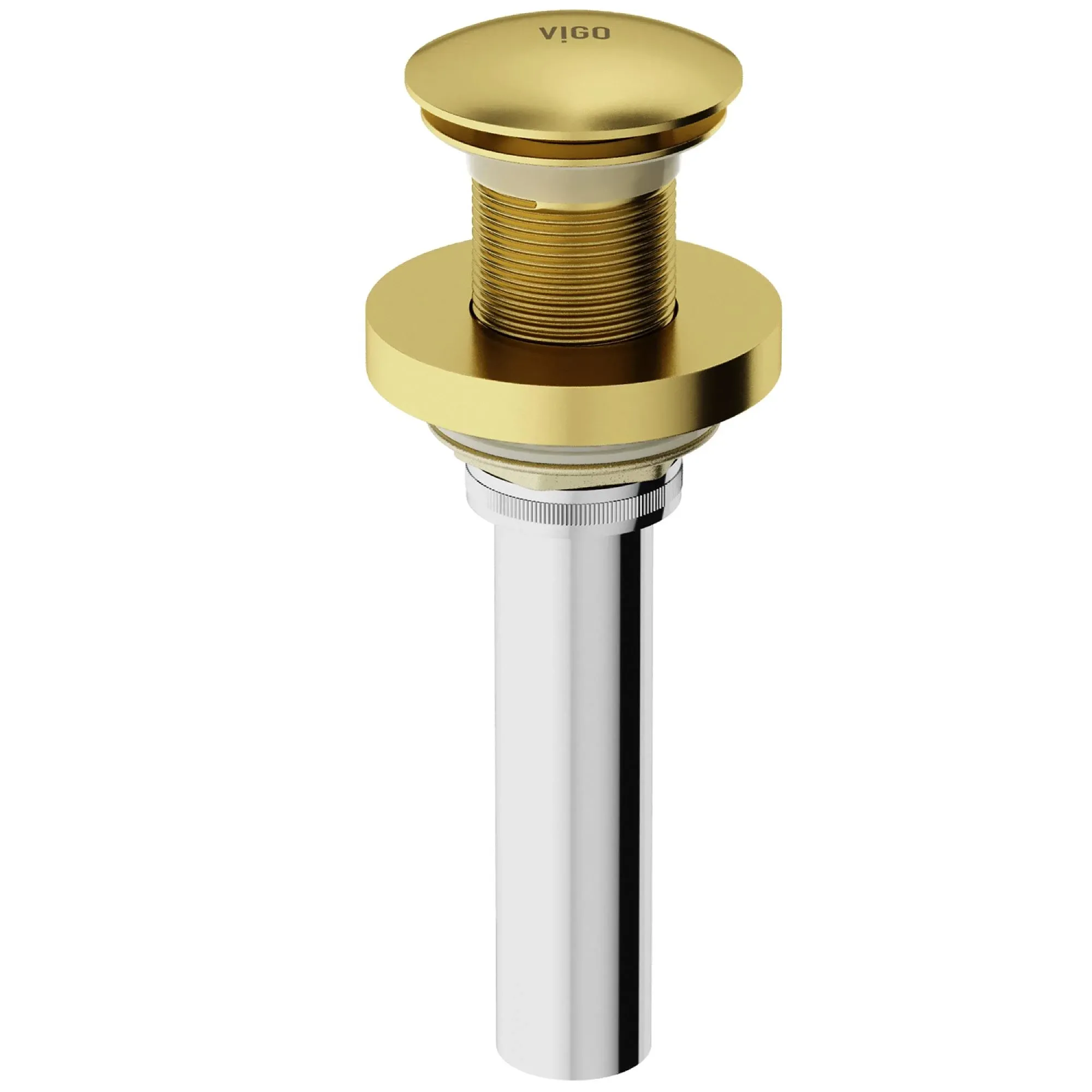 Vigo VG07000MG Vessel Pop-Up Bathroom Sink Drain Finish: Matte Gold