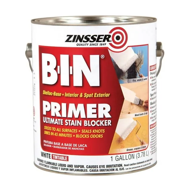 Zinsser B-I-N Primer-Sealer, Ultimate Stain Blocker - 1 gal bucket