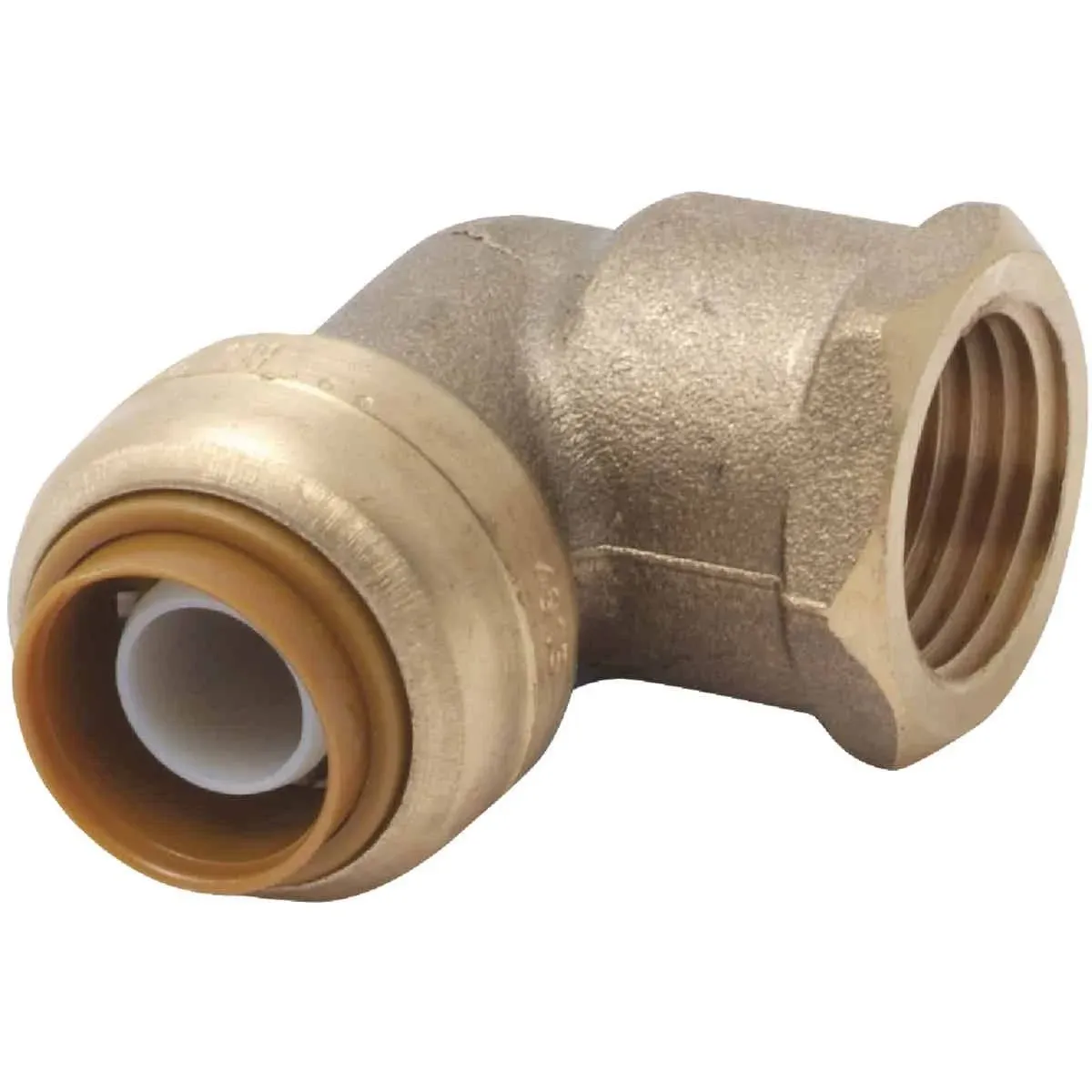 1/2 inch x 1/2 inch Female (FNPT) Brass Push-to-Connect 90 Degree Elbow