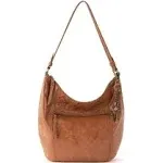 The Sak Women's Sequoia Leather Hobo Bag - Tobacco Floral Emboss