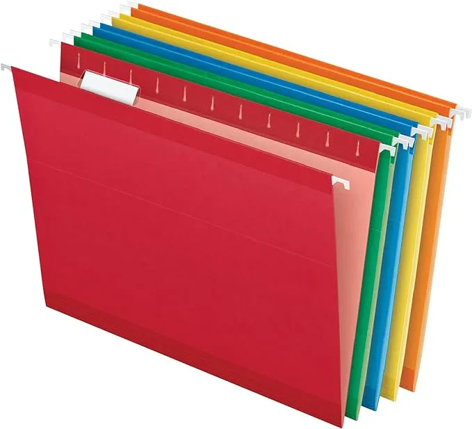 Pendaflex Colored Reinforced Hanging Folders Letter