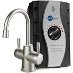 Insinkerator HOT250 Instant Hot and Cold Water Dispenser System, 2-Handle 8.21 in. Water Faucet with Tank Finish: Satin Nickel