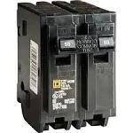 Square D Double Pole Homeline Circuit Breaker