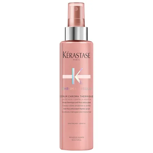 KERASTASE Chroma Absolu Chroma Thermique Hair Serum | For Sensitized or Damaged Color-Treated Hair | Heat Protection and Anti-Frizz | With Vitamin E