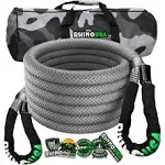 Rhino USA 7/8" x 20' Kinetic Energy Recovery Rope Gray