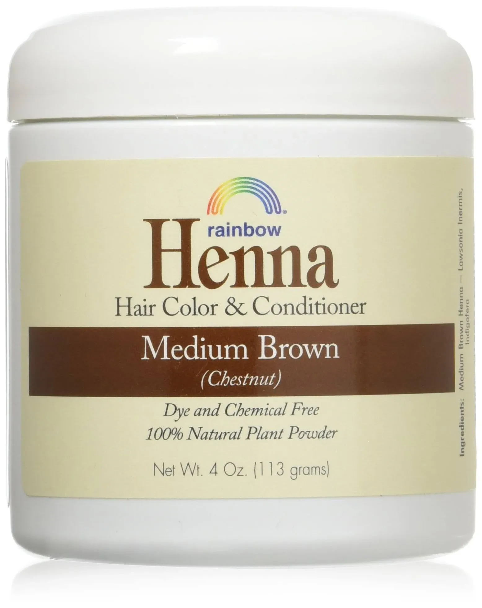 Rainbow Research Henna Hair Color and Conditioner Persian Medium Brown Chestnut - 4 oz