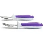 Munchkin Raise Toddler Fork & Spoon Set, Purple