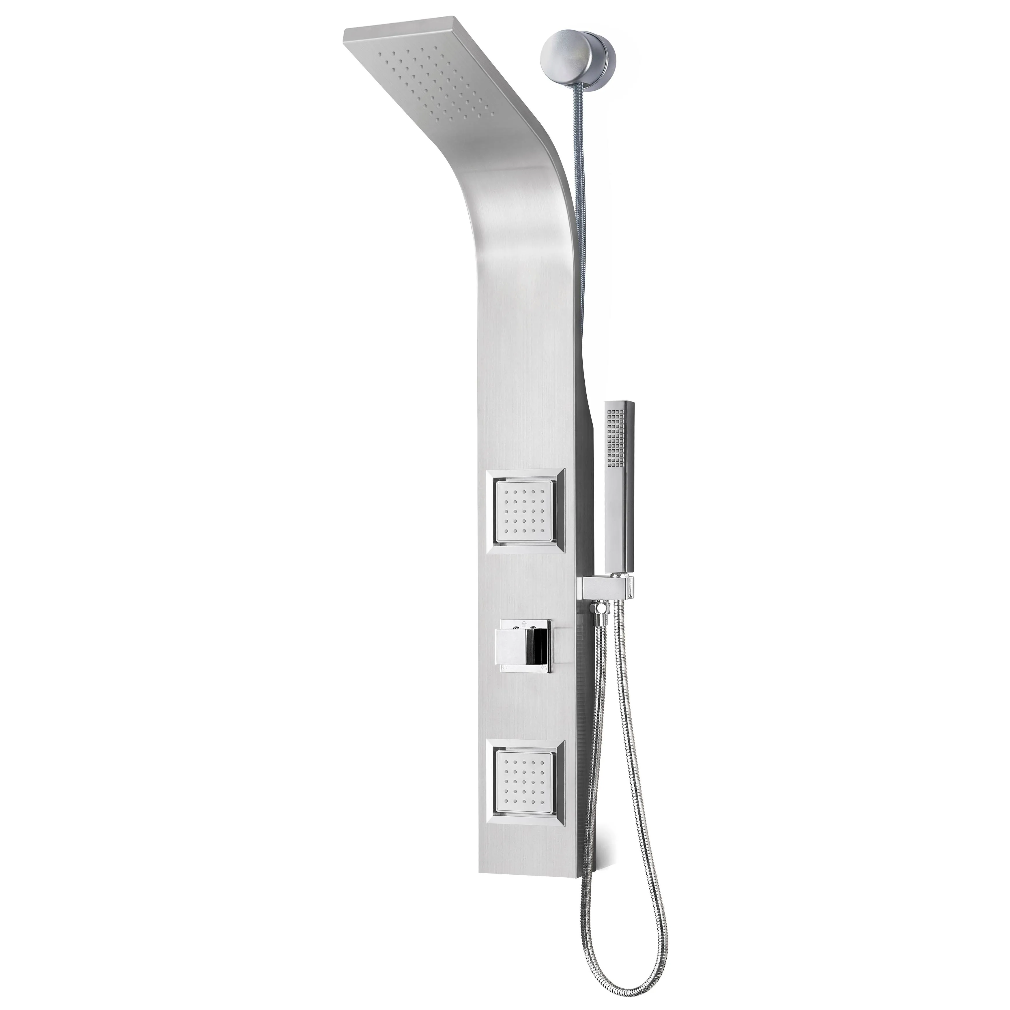 ANZZI Aura 2-Jetted Shower Panel with Heavy Rain Shower & Spray Wand