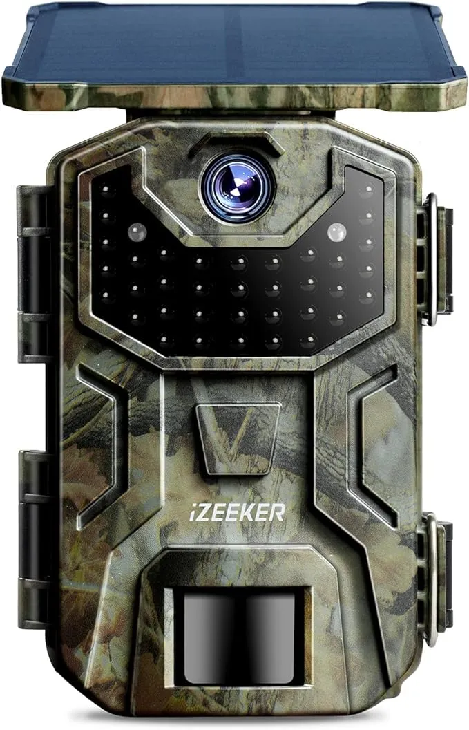 iZEEKER Solar Trail Camera 2.7K/1520P 36MP