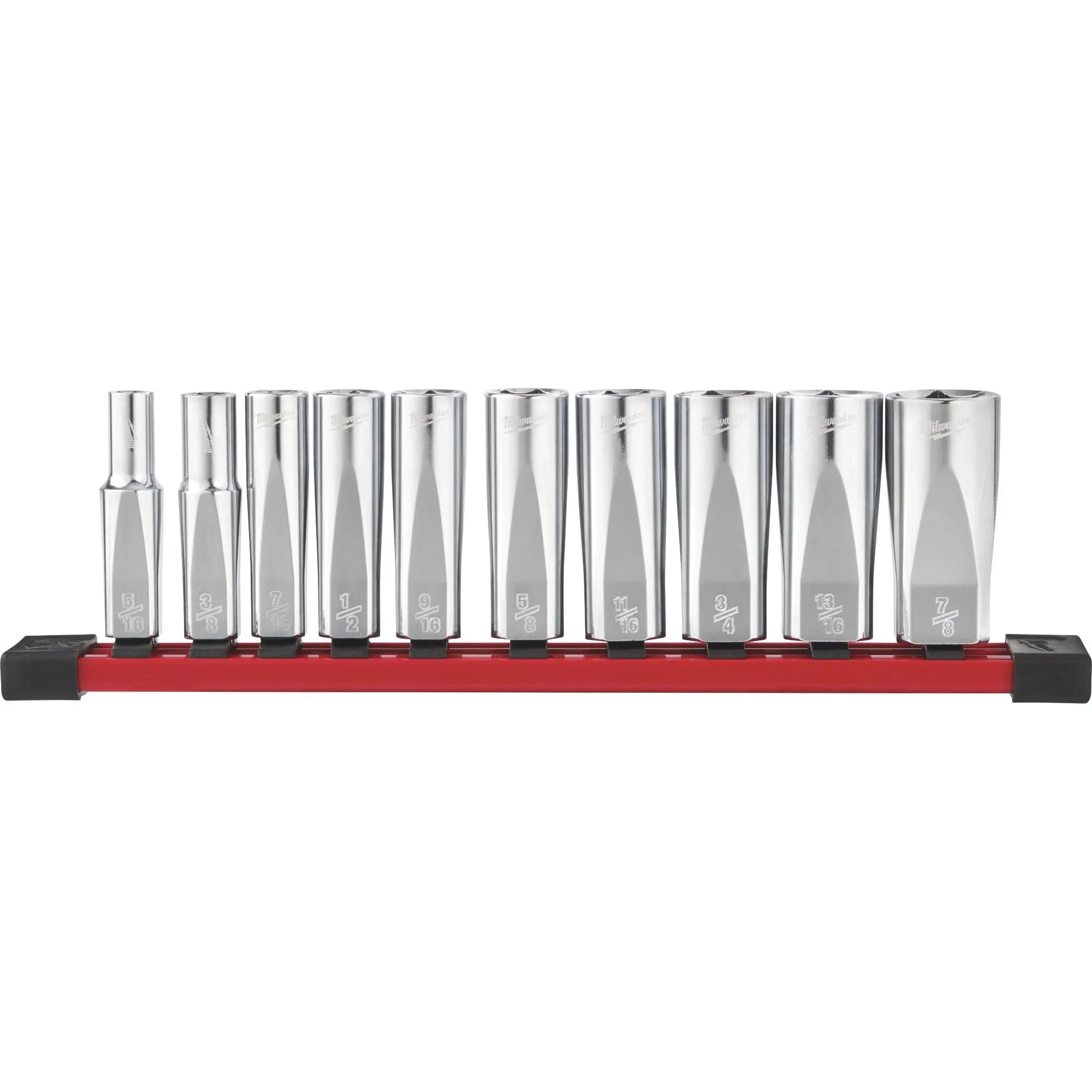 Milwaukee 3/8" Drive 10pc Deep Well Socket Set - SAE 48-22-9405