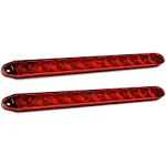 Nilight - TL-10 2PCS 16” 11 LED Red Trailer Light Bar for Park Stop Turn 