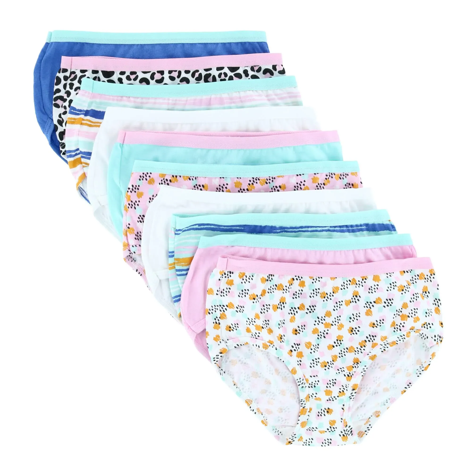 Fruit of the Loom Girl's Assorted Cotton Brief (10 Pack)