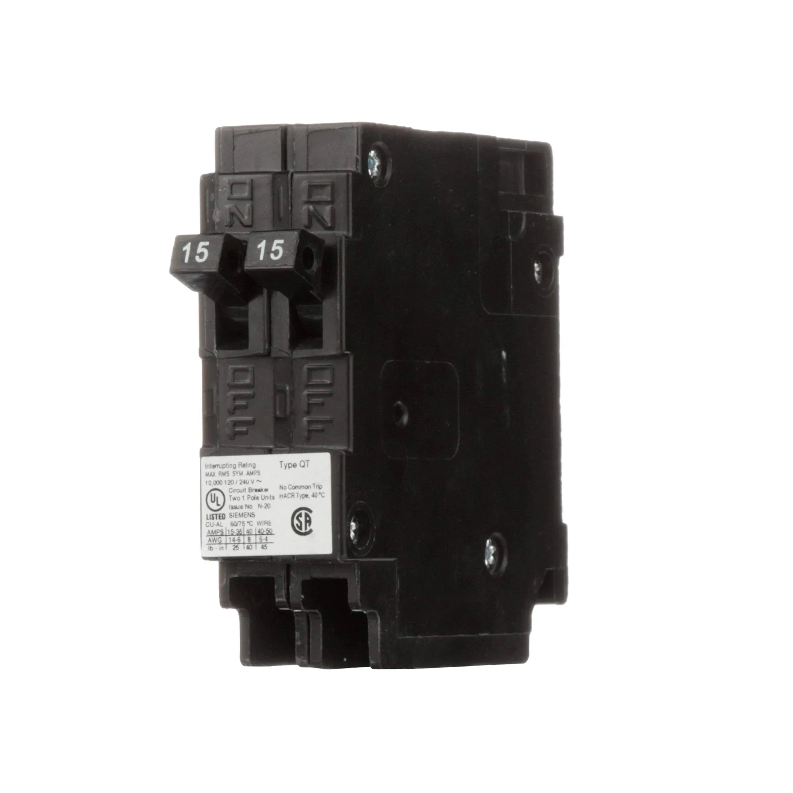 Siemens Q1515NC Circuit Breaker