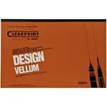 Chartpak Design Vellum Paper, 16lb, White, 11 x 17, 50 Sheets/Pad - CHA10001416