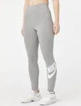 Nike Logo High Rise Full Length Grey Leggings Size XS