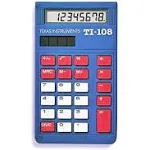 Texas Instruments TI-108 Solar Powered Calculator