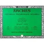 Arches Watercolor Paper Block, Cold Press, 12" x 16", 140 Pound