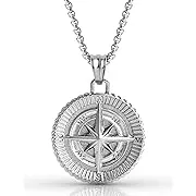 Forge & Foundry Men's Compass Pendant