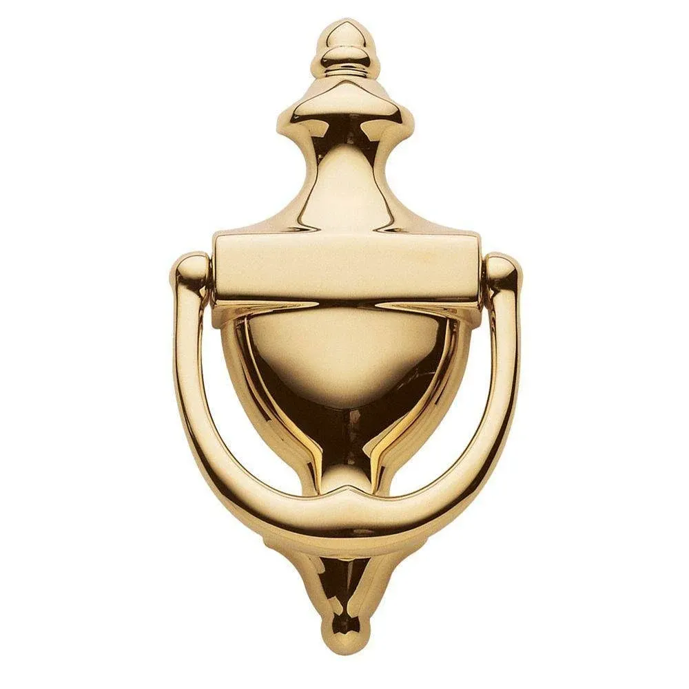 Baldwin Colonial Door Knocker Lifetime Polished Brass