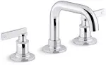 Castia by Studio McGee Widespread Bathroom Sink Faucet, 0.5 GPM Polished Chrome