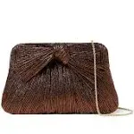 Loeffler Randall Rayne Pleated Frame Clutch with Bow