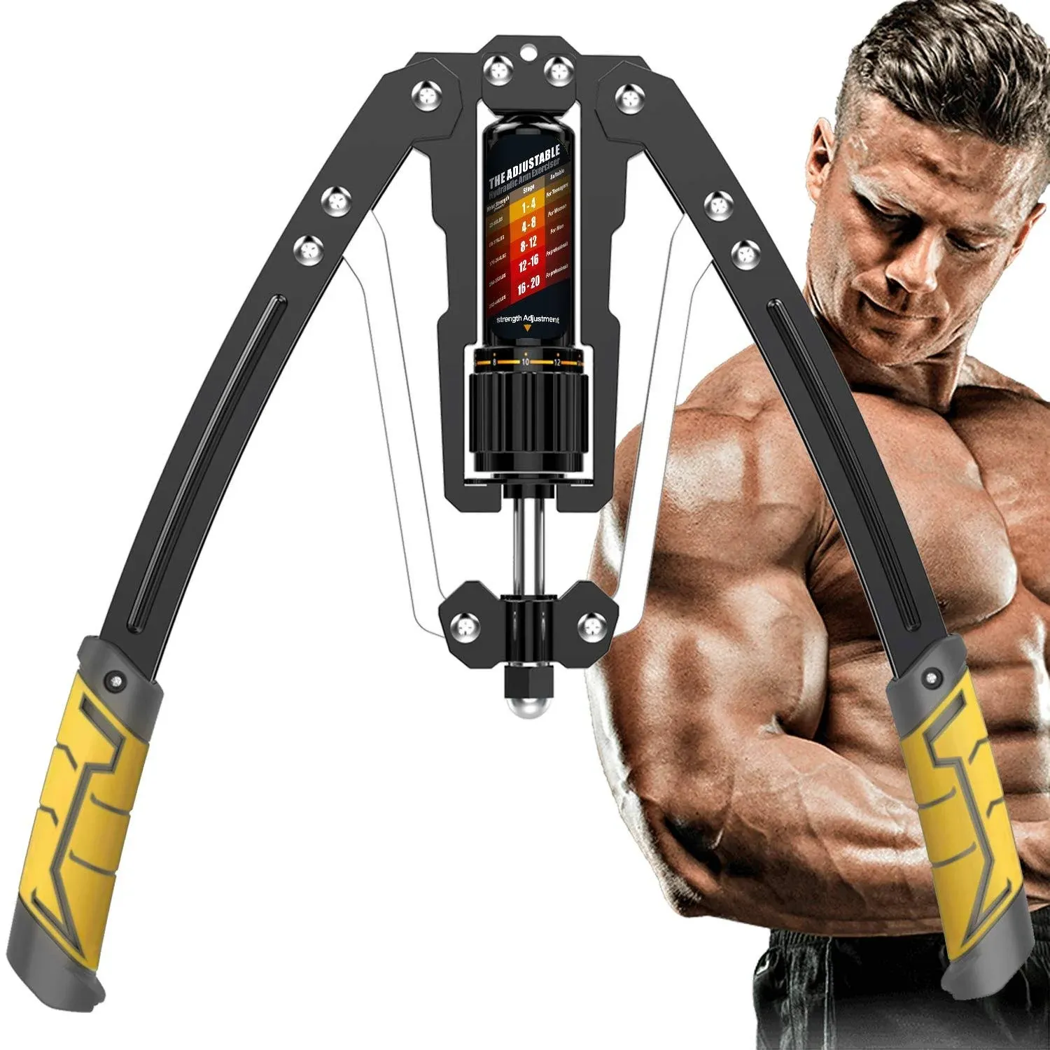 Home Gym Arm Exercise Training Adjustable Hydraulic Fitness Equipment