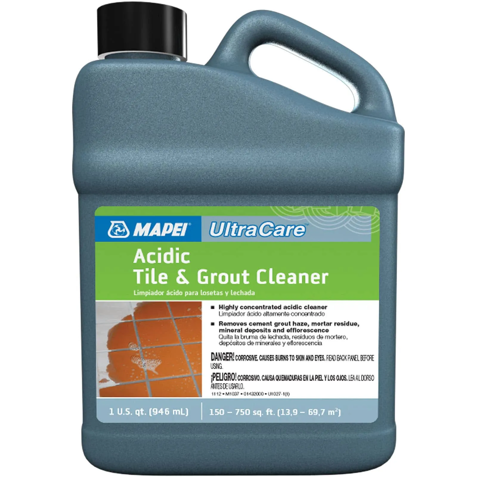 Mapei UltraCare Acidic Tile & Grout Cleaner - 1 Quart