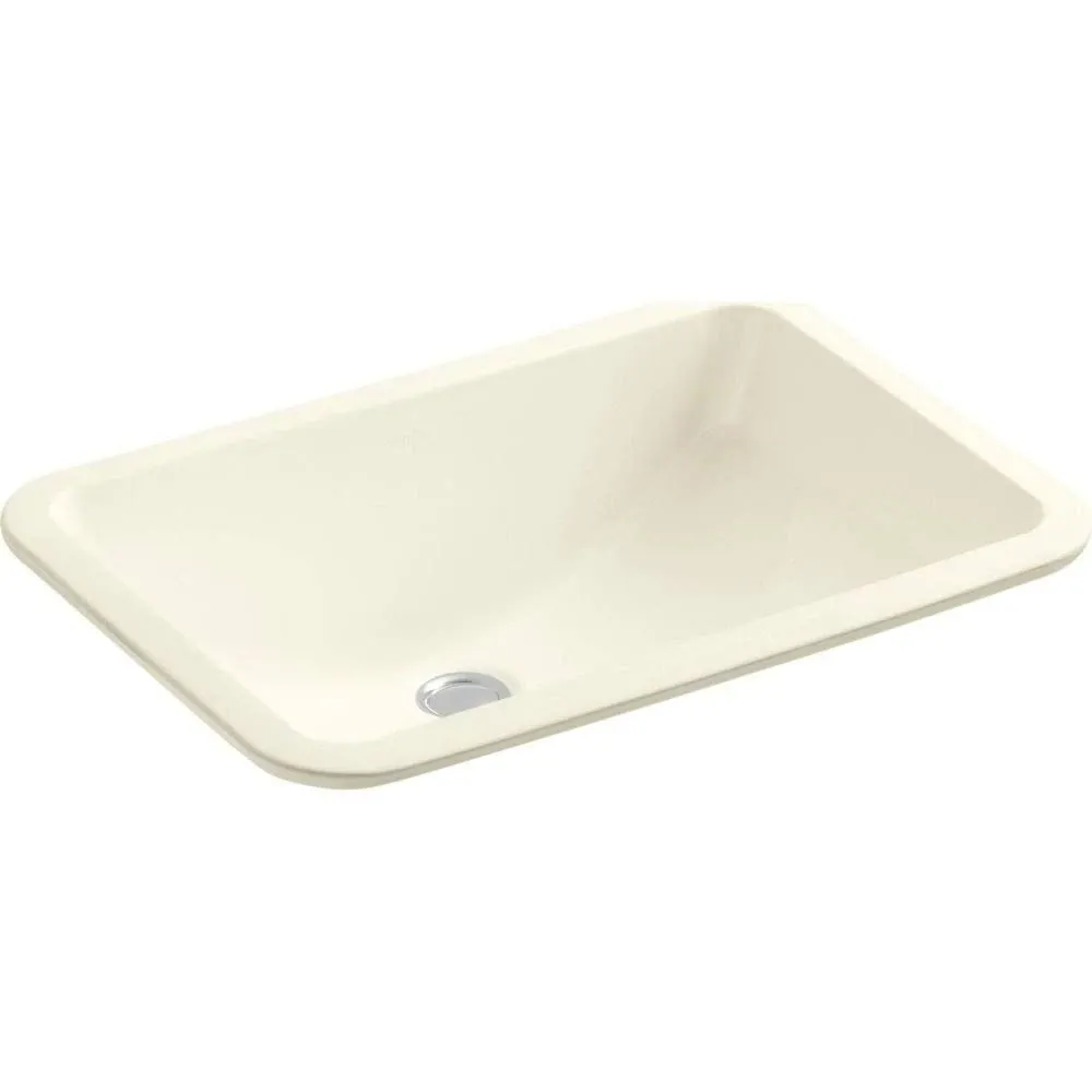 KOHLER K-2214-96 Ladena 20-7/8 In. x 14-3/8 In. Undermount Bathroom Sink, Biscuit