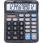 Adesso Premium Commercial XL 12-Digit Calculator, Black