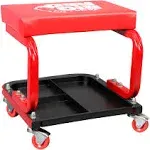 Torin Creeper Garage/Shop Seat: Padded Mechanic Stool with Tool Tray, TR6300