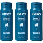 Harry's Men's 2 in 1 Shampoo and Conditioner for All Hair Types | Gentle & Refreshing | 14 fl oz, 3 Count