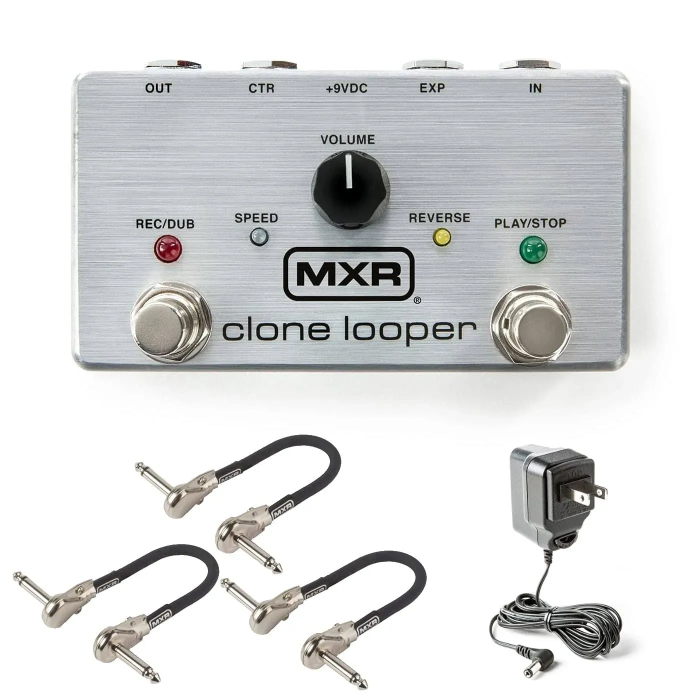 MXR M303 Clone Looper Pedal Bundle with 3 MXR Patch Cables