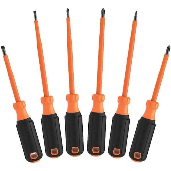 Klein Tools - 85076INS - Screwdriver Set, 1000V Insulated, 6-Piece