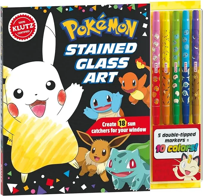 KLUTZ Pokémon Stained Glass Art Craft Kit