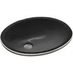 KOHLER K-2209-7 Caxton Undercounter Bathroom Sink, Black Black