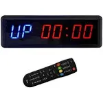 BTBSIGN LED Interval Timer Count Down/Up Clock Stopwatch with Remote for Home Gym Fitness