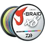 Daiwa J-Braid 3300 Yards 3000 Meters Multi Color 30 40 50 65 80 PE J-Braid x 8