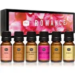 P&J Fragrance Oil Romance Set | Honey, Rose, Leather, Warm Vanilla Sugar, Berries & Cream, Clove Candle Freshie Scents, Candle/Soap Making Supplies, Diffuser Oil Scents