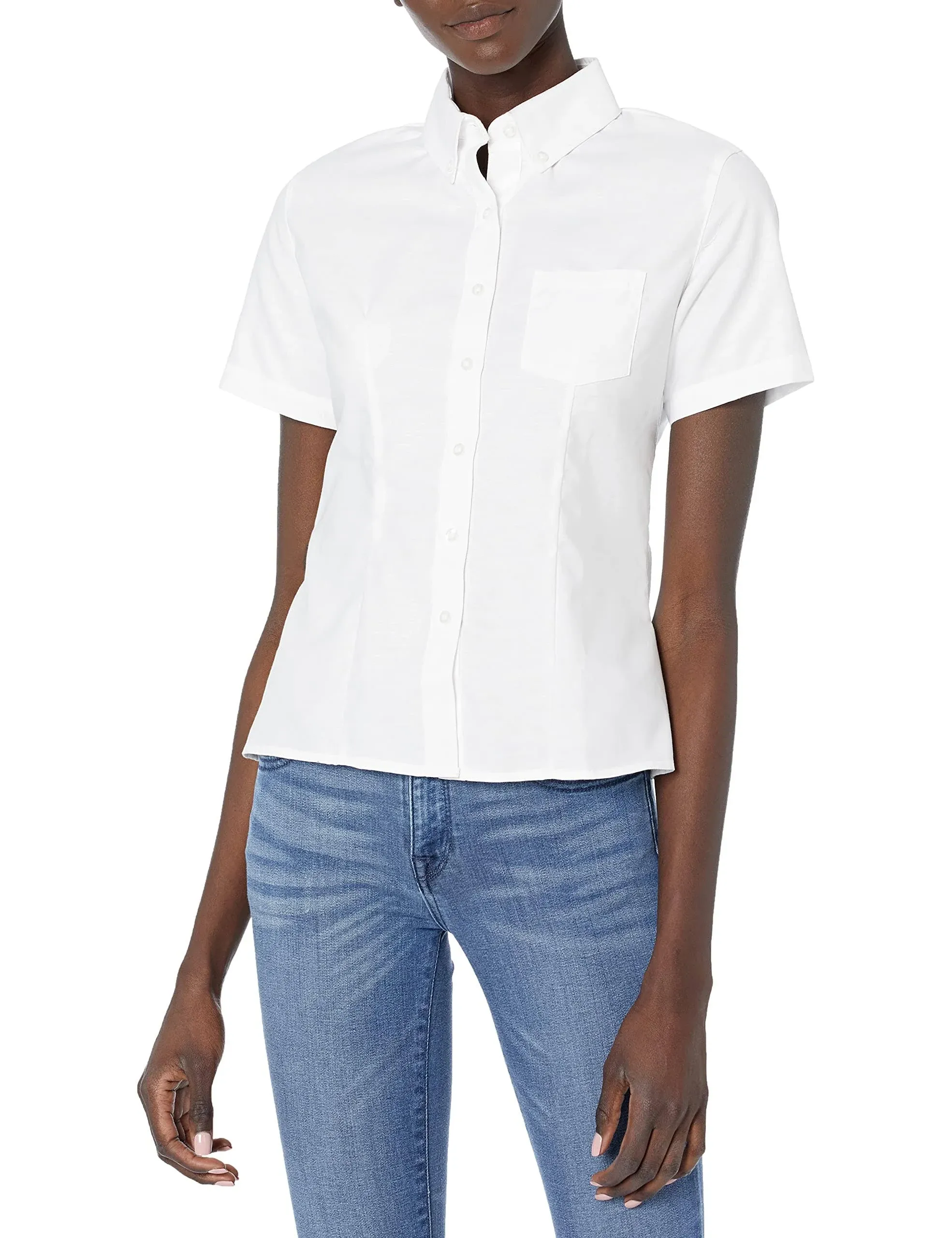 French Toast Girls' Short Sleeve Oxford Shirt