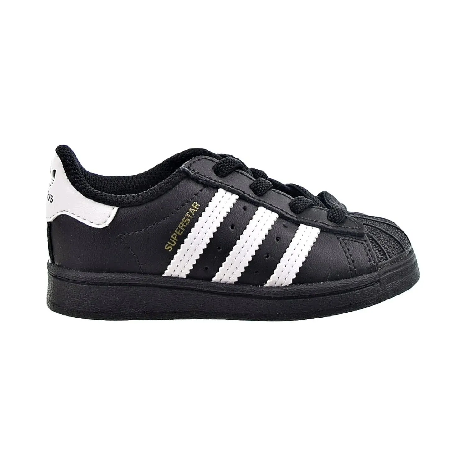 Adidas Originals Infant &amp; Toddlers&#039; Superstar Shoes Black/White EF5396 h