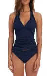 ISLAND GODDESS HALTER TANKINI SWIM TOP