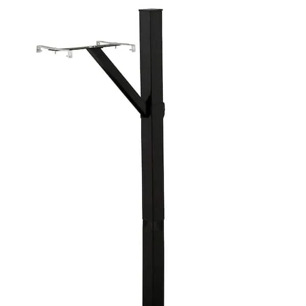 Architectural Mailboxes Steel, Drive-In Mailbox Post Kit, Black